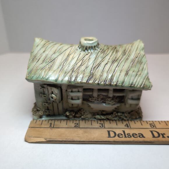 Malahide Pottery Irish Cottage Tea Light Holder Fairy Garden Made in Ireland - Picture 7 of 8